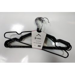 Вішалки-плечики силіконові 400х3,5мм (чорні)